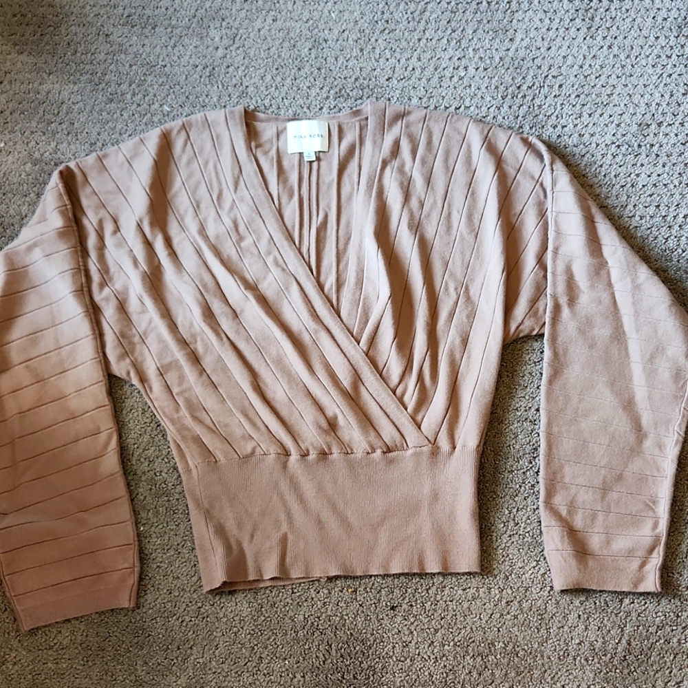 Pink Rose size L sweater